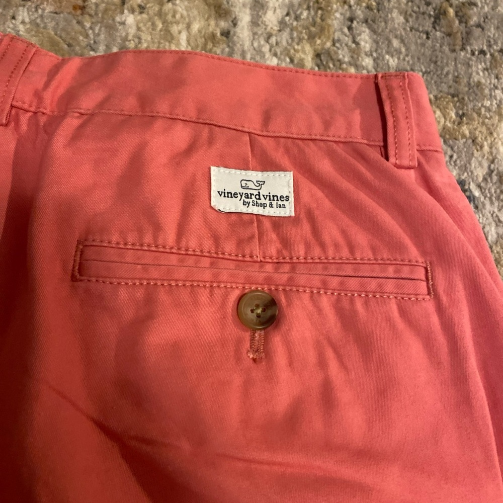 Vineyard Vines Pants Mens 30x34 Pink Chino Cotton Straight Leg Casual Flat Front - Picture 9 of 9